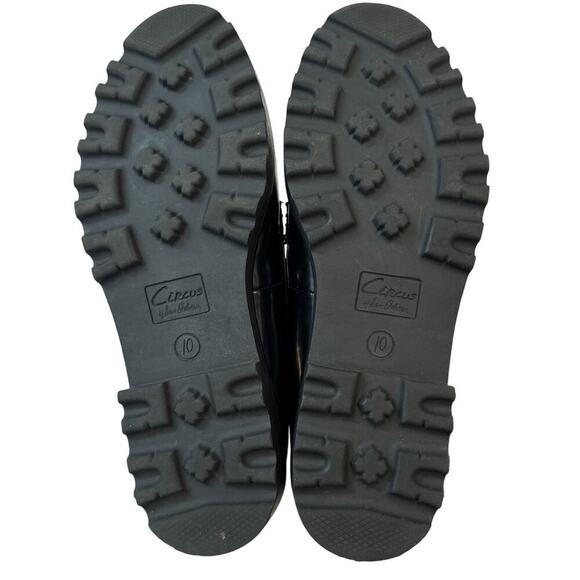 Circus NY by Sam Edelman Deana Loafers Black Patent Gold Chain Size 10 - Picture 11 of 11